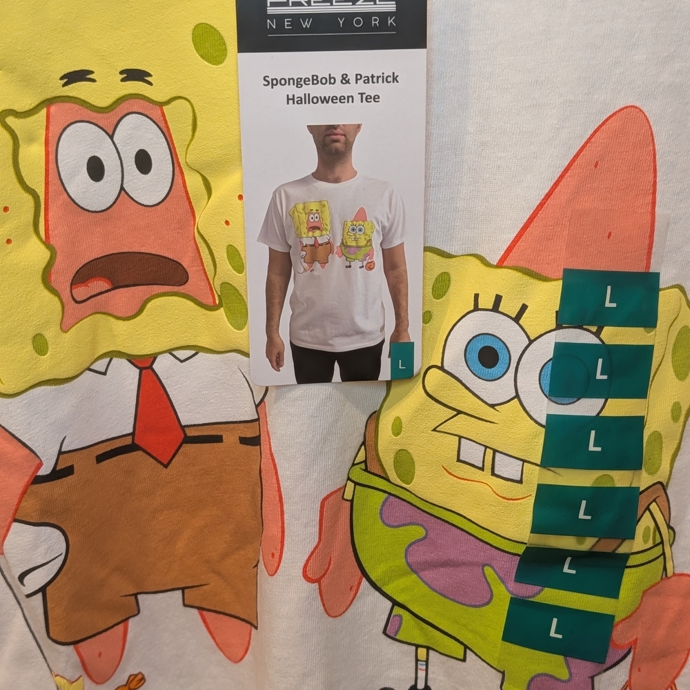 Nickelodeon SpongeBob and Patrick Graphic T Shirt NWT - Picture 4 of 8